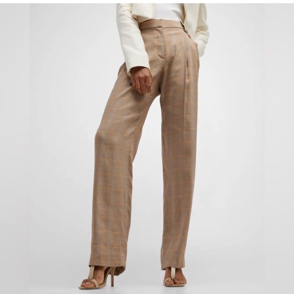 A.L.C. Fynn Plaid Straight-Leg Pants in Plaid
FF18